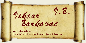 Viktor Borkovac vizit kartica